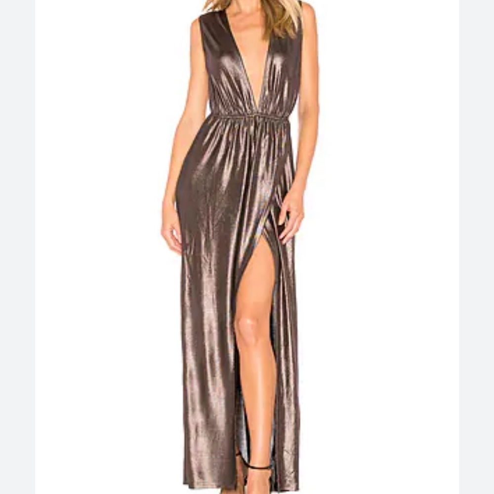 Plunge Maxi Dress